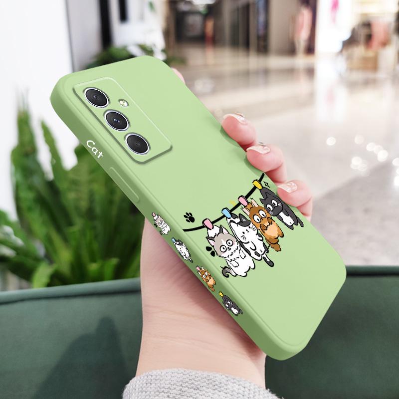 Чехол-воздушный кот для Samsung Galaxy A56 A36 A26 A17 A16 A07 A06 A54 A34 A24 A14 A73 A53 A33 A23 A13 A72 A52 A32 A22 A12 A71 A51 5G