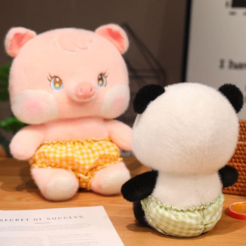 Adorable Mushroom Panda Plush Toy Perfect Gift For Children And Girls 25cm