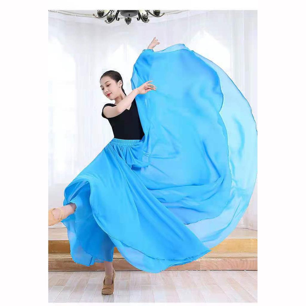 Юбка балетная танцевальная женская коньковая длинная юбка танцовщица тренировочная одежда сценическая танцевальная юбка