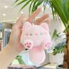 Voiceable Casual Cat Series Plush Dolls BIBI Cat Planet Keychain Student Bag Pendant Tail With Sound