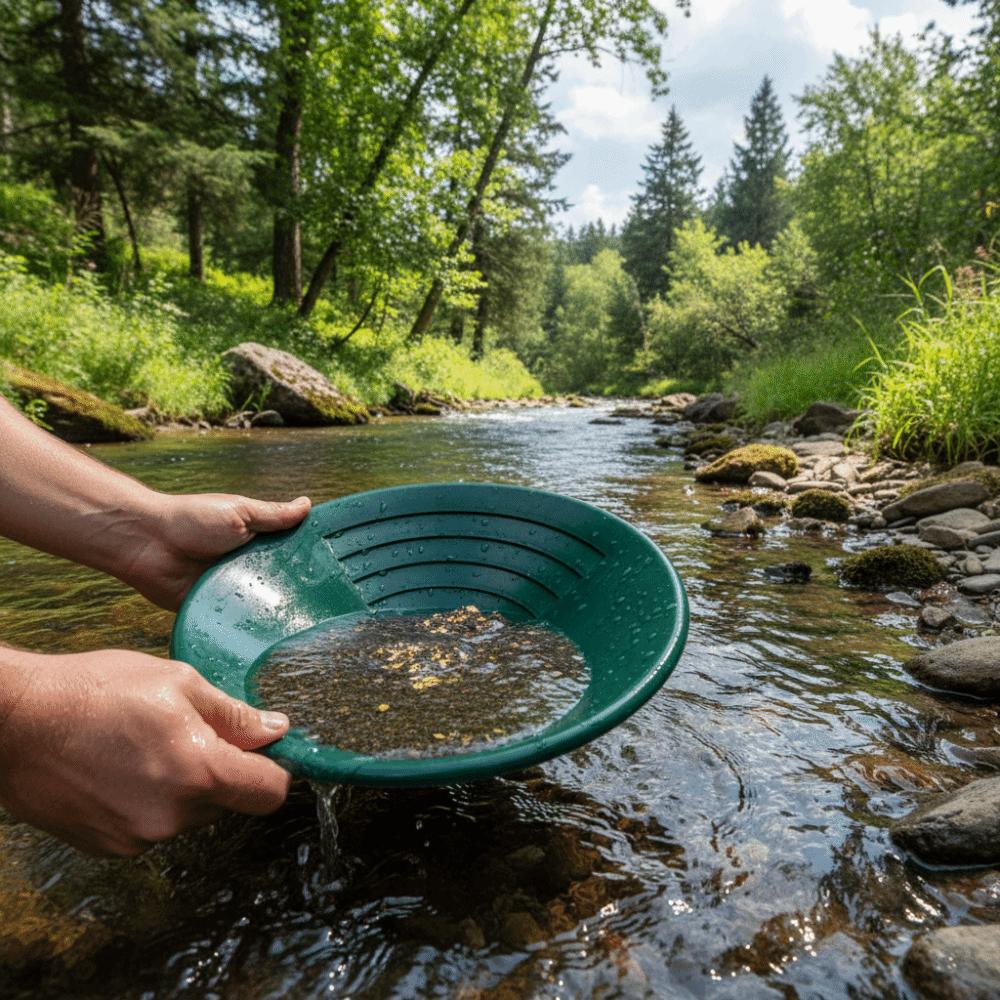 Аксессуар 10-дюймовый золотой лоток АБС-материал Профессиональный классификатор для просеивания золота Зеленый цвет Инструмент для промывки золота Разведка