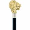Antique Victorian Golden Lion Head Handle Wooden Walking Stick Cane Gift for Men's & Women's
