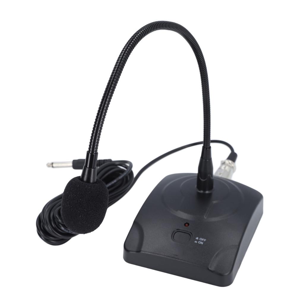 Goose Neck Microphone with XLR Jack 360 Degree Hose Desktop Condenser Cardioid Mic for Conference Room Live Streaming