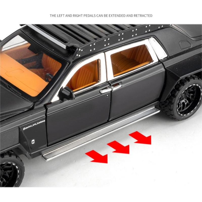 Литая модель автомобиля Rolls-Royce Phantom 6x6 Alloy Pickup 1/32 - Звук и свет в подарок