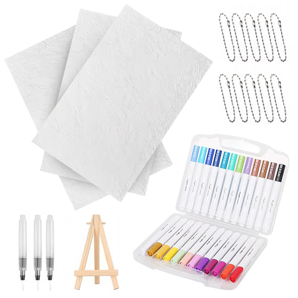 10 шт. Набор для творчества «Сделай сам», бумага с объемной текстурой, 12 маркеров и кисть для воды, набор волшебной объемной краски, набор для объемной живописи с 3D-эффектом