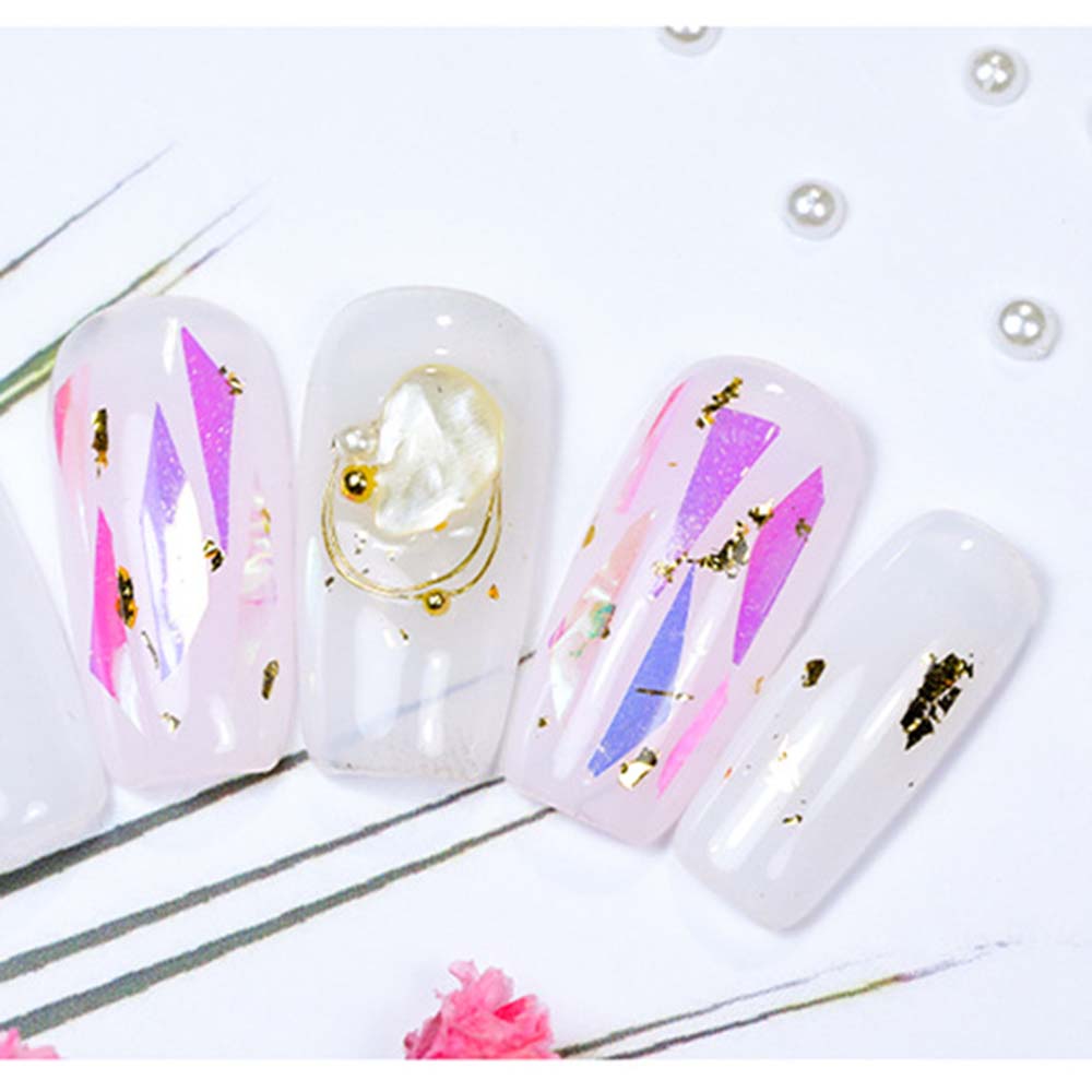 Decal Manicure Tools Aurora Broken Glass Foils Nails Art Decoration Laser Cellophane Nail Foil Film