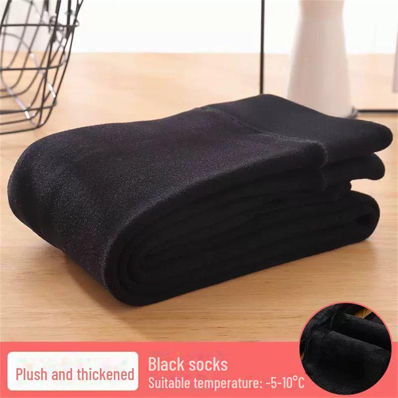 Girls' Velvet Thickened Winter Leggings – White Dance Pantyhose and Outerwear for Kids