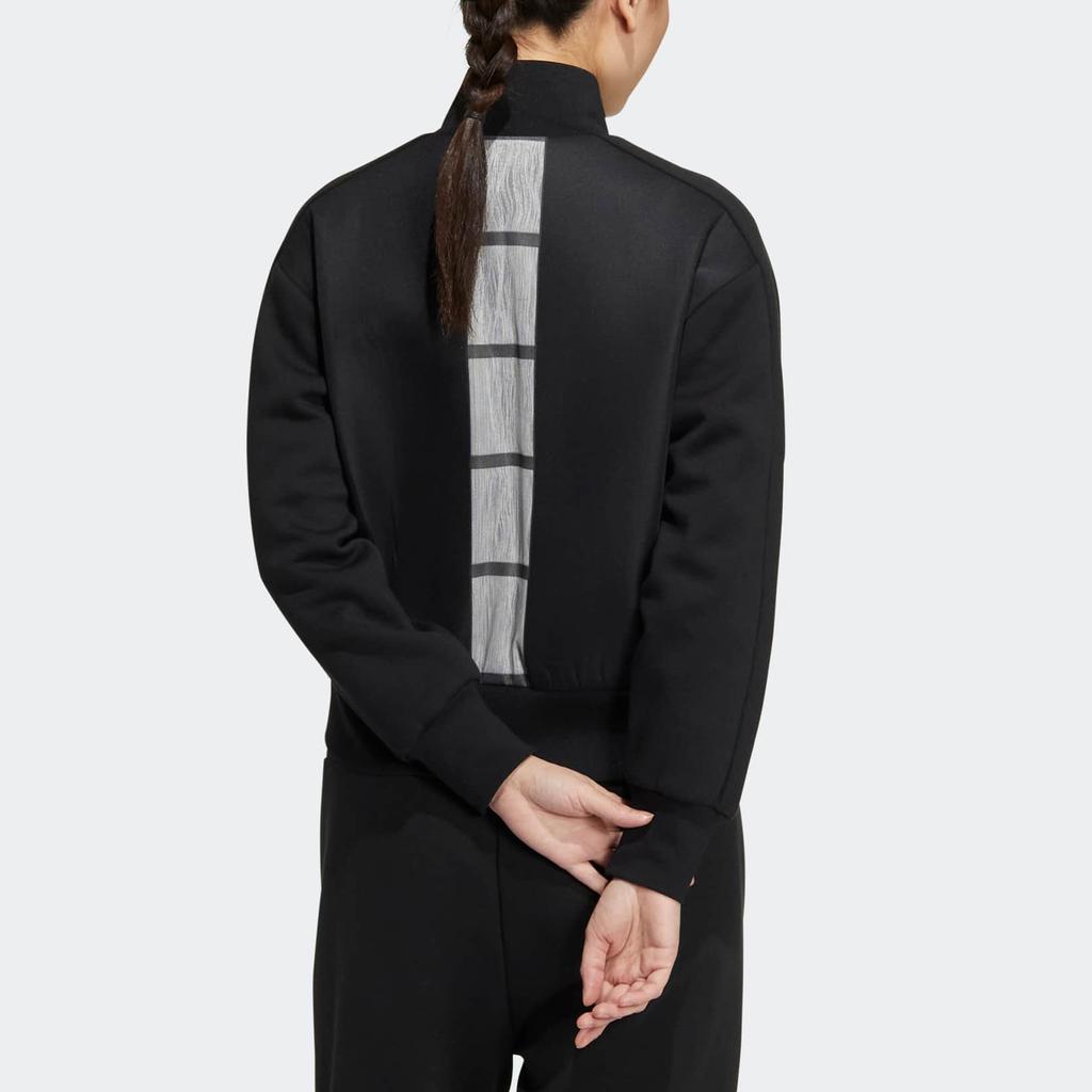 Adidas Трикотажная спортивная куртка Essentials с 3 полосками, женская верхняя одежда, черный HM7090