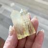 Natural Citrine Crystal Column: Polished Hexagonal Prism for Home or Office Decor