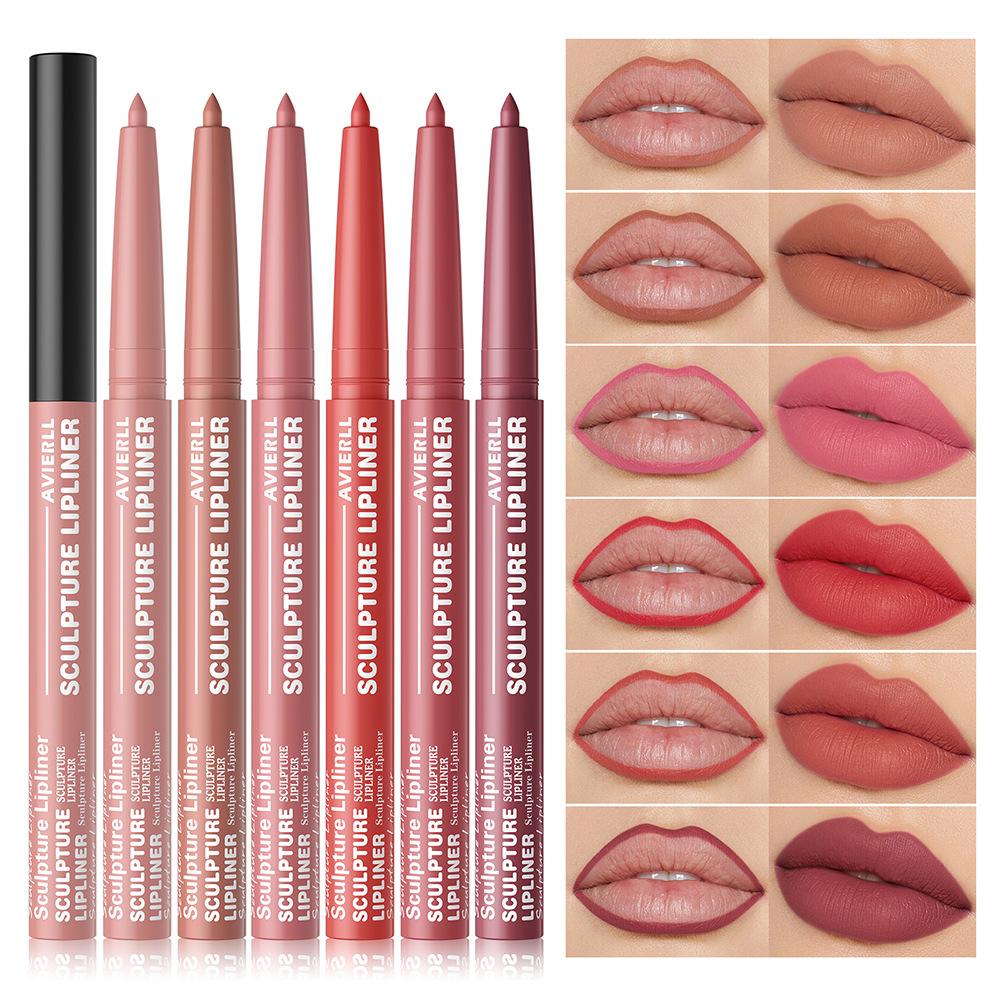 12 Colors Waterproof Lipliner Pencil Soft Mist Smooth Matte Lipliner Lipstick Pen Sexy Red Lip Contouring Lips Makeup Cosmetics