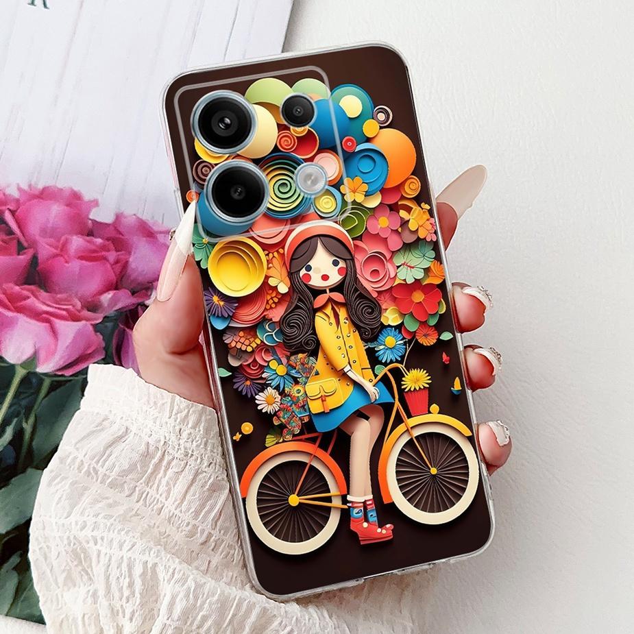 Чехол для Xiaomi Redmi Note 13 4G Note13 Pro Новая Мода Расписной Чехол Мягкий Силиконовый Чехол для Телефона Для Redmi Note 13 Pro Plus Fundas