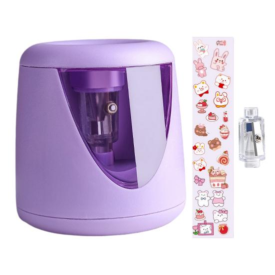 Портативная точилка для ручек Практичная конструкция контейнера для стружки Легкая точилка для карандашей Автоматическая электрическая точилка для карандашей Подарок Автоматическая точилка для ручек