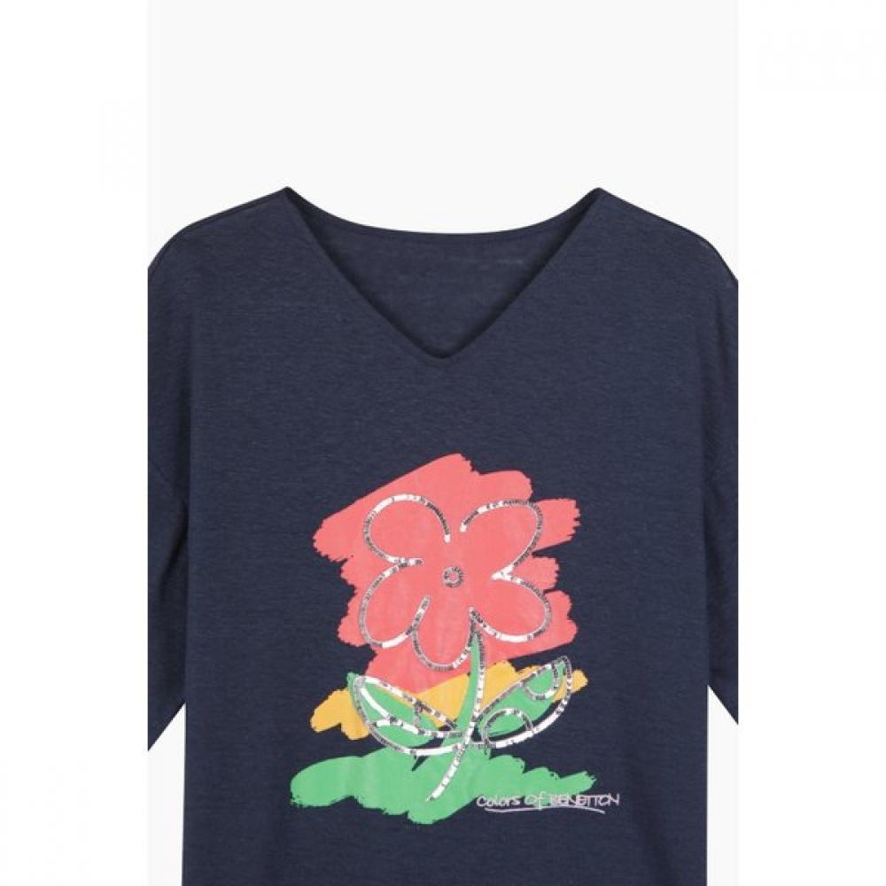 BeneTTon Flower T shirT baTs94431