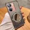 Gradient Glitter Makeup Mirror Stand Case for OPPO A35 A93 A96 A97 A55 A56 A57 A17 A9 A5 A57 A58 A72 Realme C53 C35 C33 C31 Reno 6 7 8 9 10 11 12 Pro