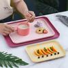 Multi-use Large Capacity Serving Tray Plastic Practical Food-grade Storage Tray for Home