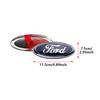 3D Aluminum Front Grille Rear Trunk Badge Emblem Cover For Ford Focus MK2 MK3 Fiesta Mondeo S-MAX Kuga Ranger Tuning Accessory