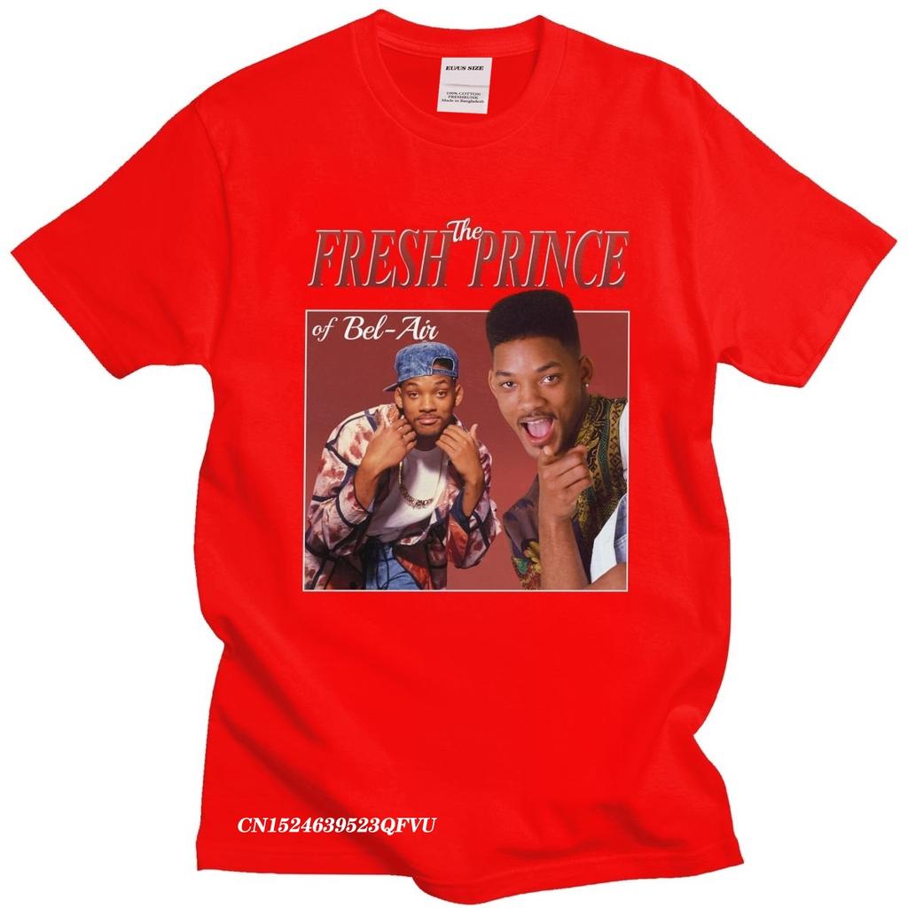 Funny The Fresh Prince Of BelAir Tshirt Men Camisas Men 90s Style Will Smith TV TShirt Carlton Banks Fan Cotton Tee