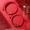 2025 Red Agate Snake Knot Bracelet: Zodiac Guardian for Men & Women