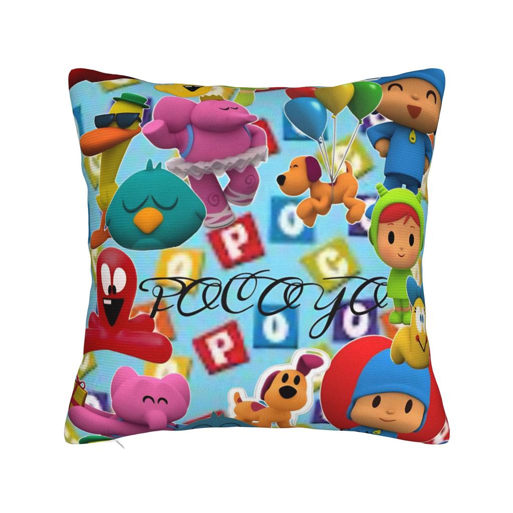Decorative Pillow Cover Pocoyoes Cartoon Comdy Stuff Home  Throw Pillow Case Cover Drop Shipping Multi-Size
