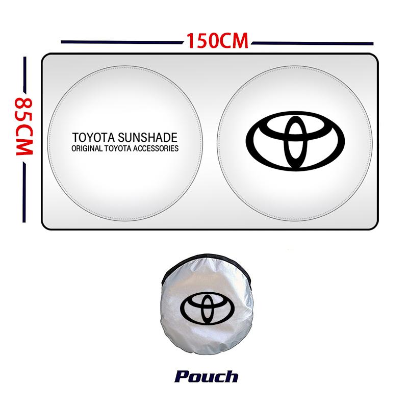 Car interior stickers Car Windshield Sunshade Cover Sun DRTEY6 Visor UV Protector For Toyota Corolla Camry rav4 Yaris hilux prius PRODA