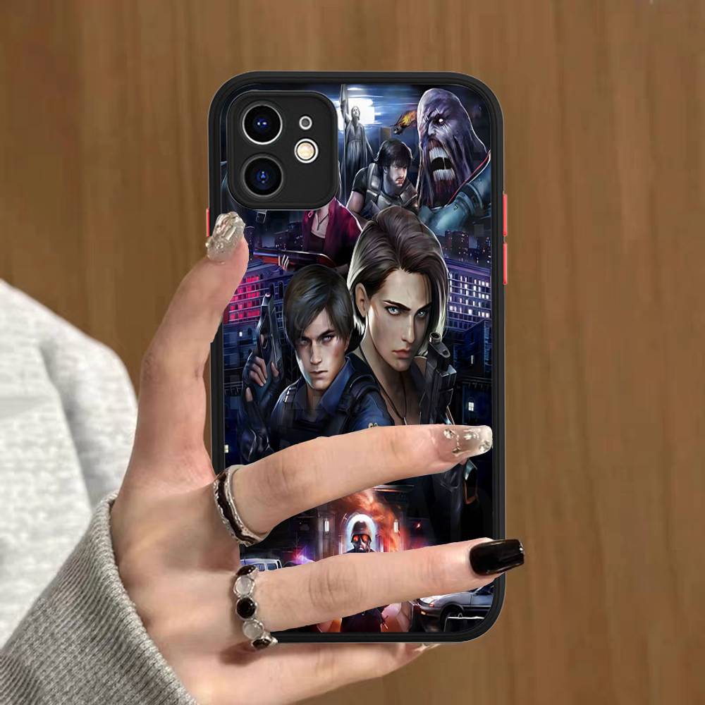 Чехол для телефона R-Resident E-Evil для IPhone 15 16 Pro Max 11 12 13 14 XS XR X Plus 16E, матовый, полупрозрачный