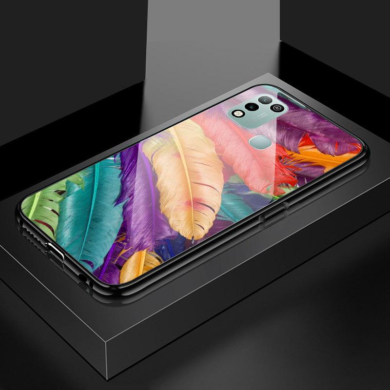 Для Honor X8 X9 X9a P20 P30 P40 P50 Pro P40 Lite Infinix Hot 12i 40i Smart 8 Pro Vivo V23e V25e Fashion Aurora Galaxy Space Starry закаленное стекло