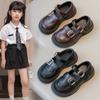 Children's Princess Shoes Girls Small Leather Shoes Black Spring and Autumn Show Single Shoes Soft Soled Loafers Girls Shoes