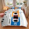 3Pcs Music Tape Bedding Set Quilt Cover Pillowcase Home Christmas Xmas Halloween Gift 1 Duvet Cover 2 Pillowcase M928567