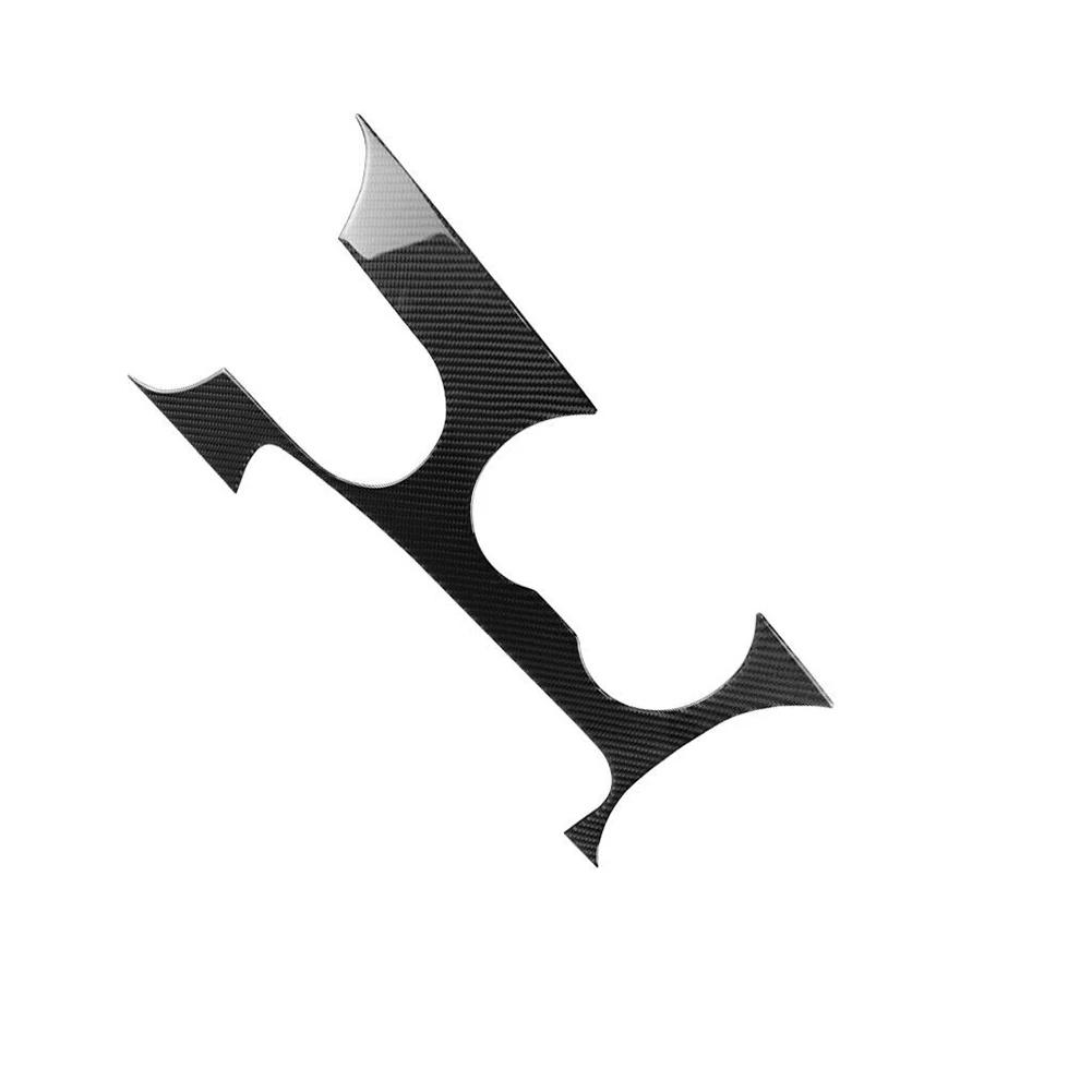 Carbon Fiber Car Interior Control Gear Shift Panel Cover Decorative Sticker Cover Trim Car Styling for Ford Mustang