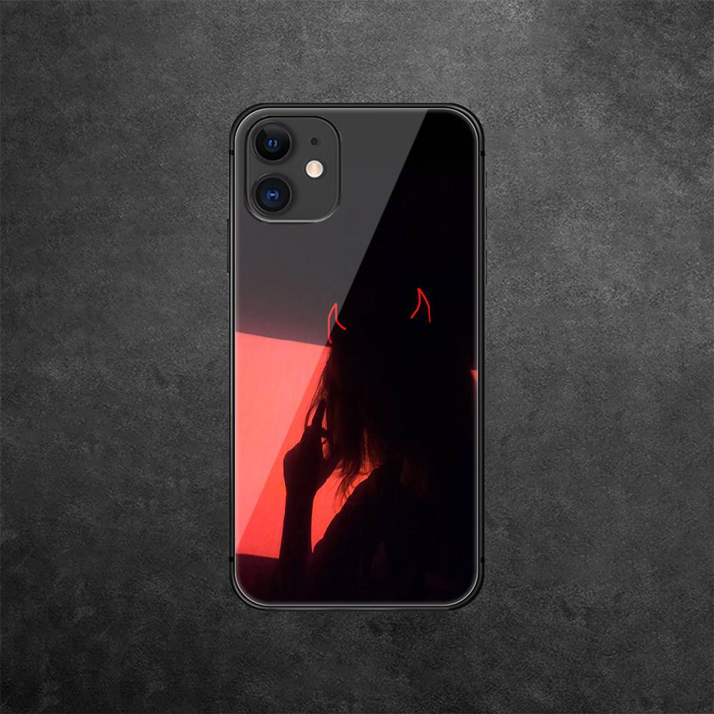 Сексуальный чехол для телефона из закаленного стекла с дьяволом для iPhone Samsung Galaxy OnePlus Oppo Xiaomi Redmi Note SA 7 8 9 10 11 12 13 14 20 21 22 53 Pro Max Plus Ultra
