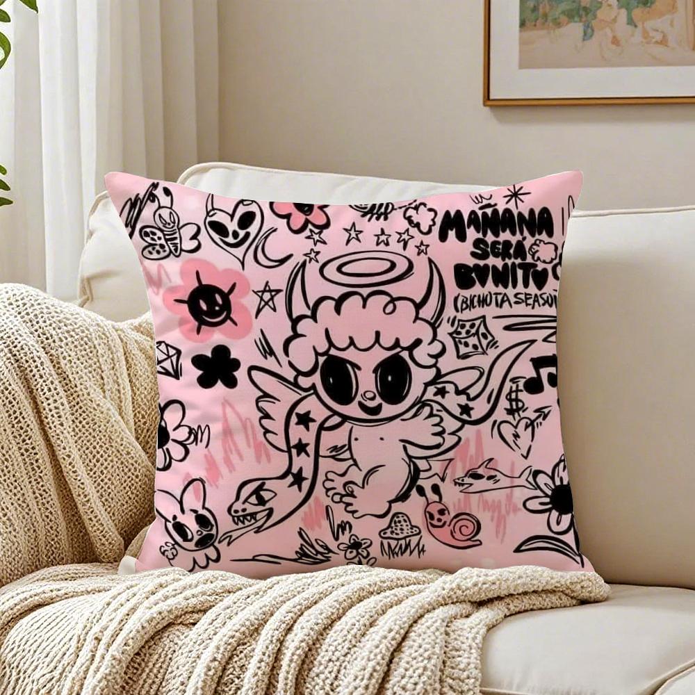 Reggaeton Colombian Singer KKarol G Cushion Cover Pillowcase Antidustmite living Room Sofa Decor Cushion Room