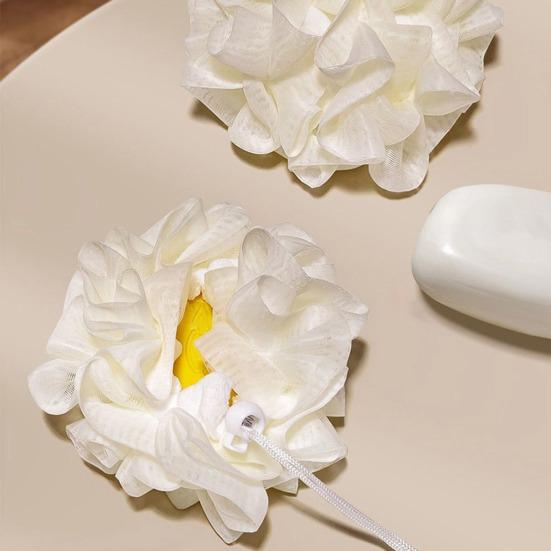 3 шт. Люфа Мыло Мочалка для тела с мягким полотенцем 2-в-1 Гель для душа Мыло Люфа Ткань Сетчатый дизайн Разглаживающая кожу Мочалка для тела