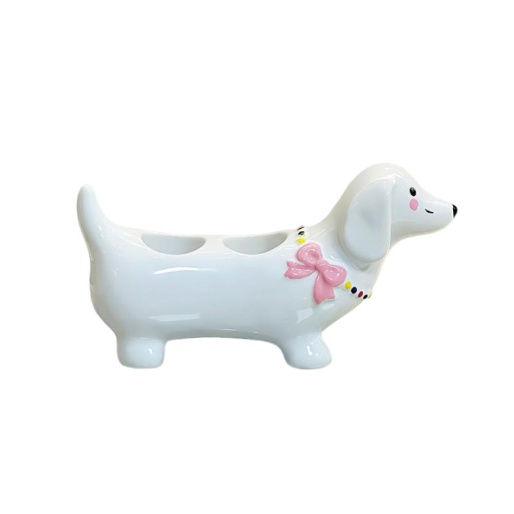 2 Slot Dachshund Toothbrush Holder Creative Electric Toothbrush Stand Bathroom Accessories