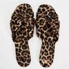 Мода 2024 Весна Новые Женские Туфли Леопардовый Принт Декорация Узлом Европейский и Американский Стиль Низкий Каблук Плоские Сандалии С Открытым Носком Шлепанцы