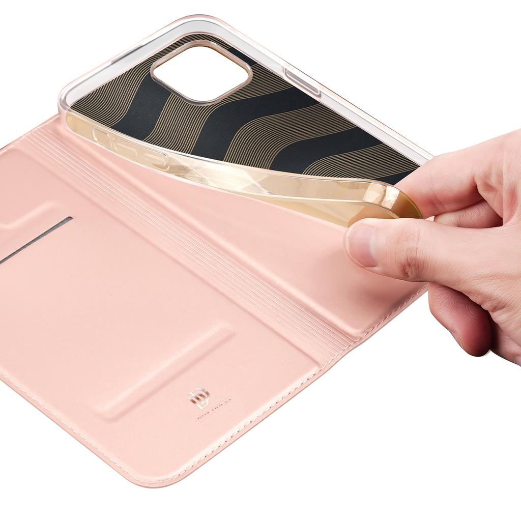 Dux Ducis Skin Pro Wallet Flip Case for iPhone 15 Plus - Pink