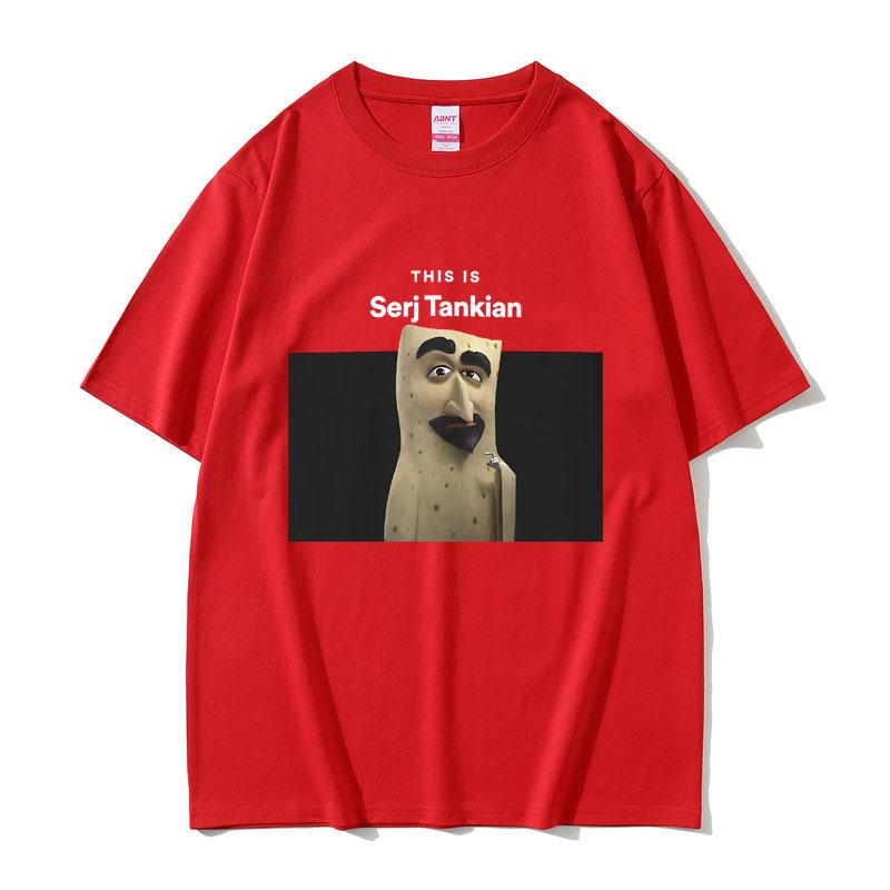2025 Summer This Is Serj Tankian Funny Meme System of A Down Unisex Women 90s Vintage Rock 100 Pure Cotton Printed Tshirt Y2k