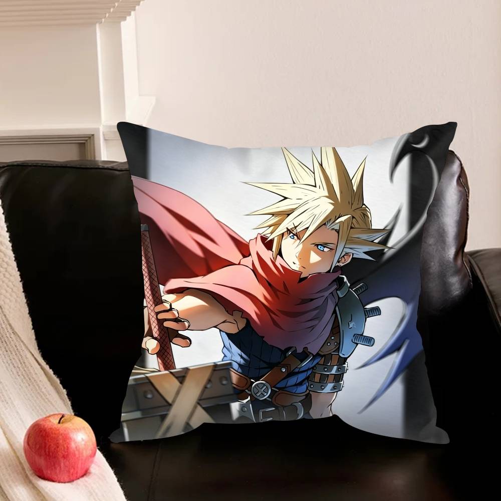 F-Final Fantasy C-Cloud S-Strife F-Ff7 Разные Размеры Квадратная Наволочка Для Автомобиля Дома Спальни Декор