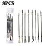 Для ремонта компьютеров, мобильных сотовых телефонов, BGA процессор IC чип, 8 шт., набор инструментов для ремонта телефона, лезвия для разборки, ручной инструмент для удаления металла