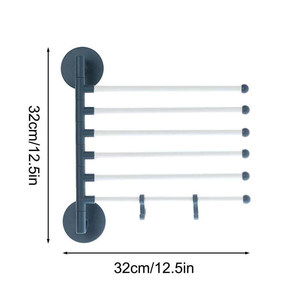 Стеллаж для хранения с тремя или шестью уровнями многофункциональный вращающийся держатель для полотенец вешалка для полотенец в ванной комнате стеллаж для хранения