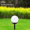 Solar Light Circular Ball White LED  Light Courtyard Garden  Outdoor Solar  Light