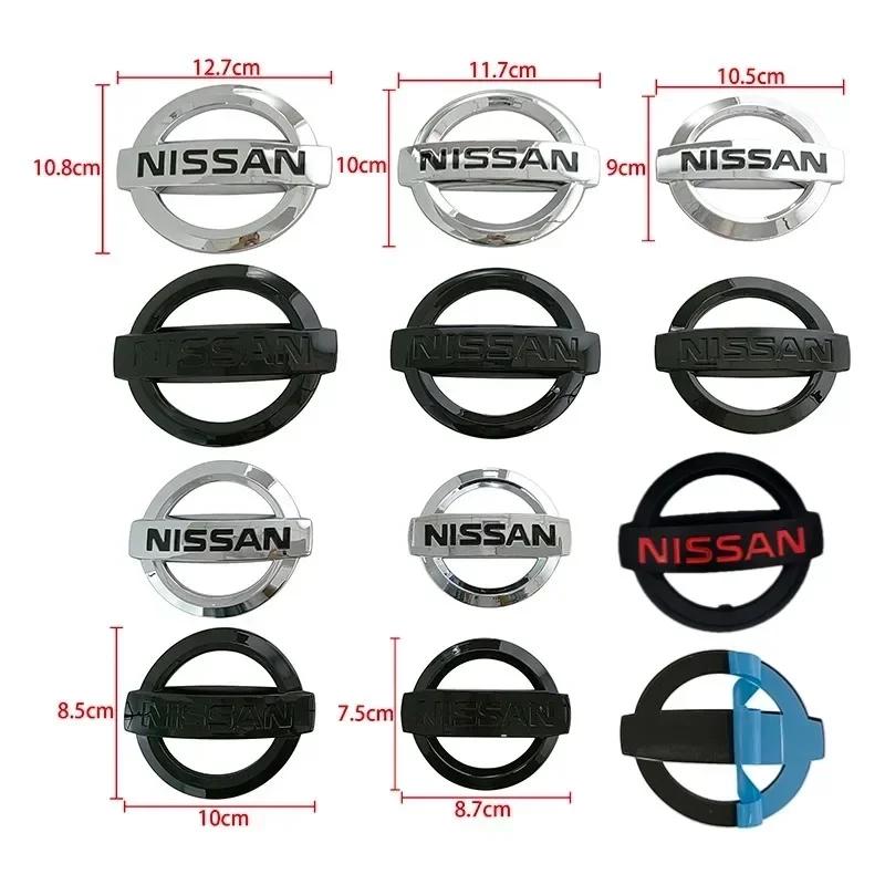 CGRQTB1 ABS Car Front Grille Tail Logo Emblem Rear Sticker Badge Nissan 350Z Qashqai Sylphy X-Trail 370Z Altima Juke Kicks Micra NV200