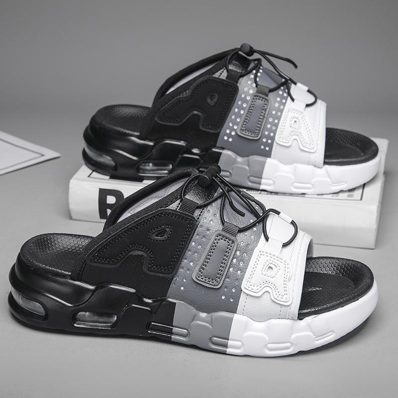 Мужские повседневные тапочки, нескользящие, износостойкие, мужские домашние и уличные тапочки, мягкие и удобные, пляжная обувь, модные мужские сандалии