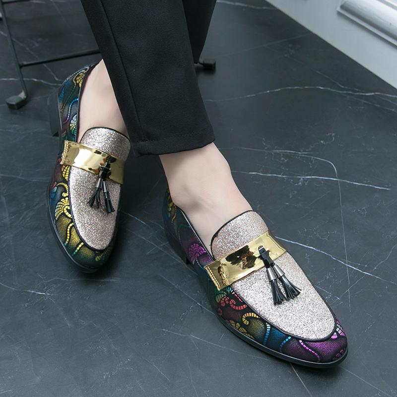 Мужские модные мокасины из искусственной замши разных цветов с декоративными кисточками, повседневная обувь, классическая износостойкая обувь для ночного клуба и парикмахера