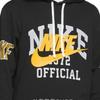 Nike Мужская толстовка с капюшоном с большим логотипом и вышитыми буквами, черные DD6169-010
