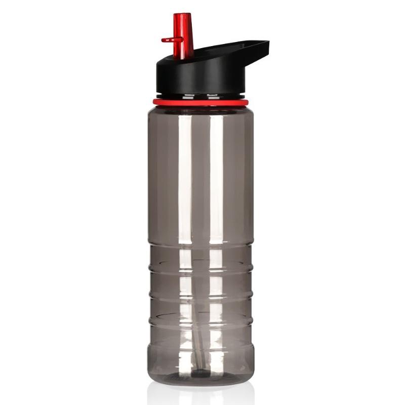 Креативный пластиковый спортивный стакан с ручкой и соломинкой для экологичного питья