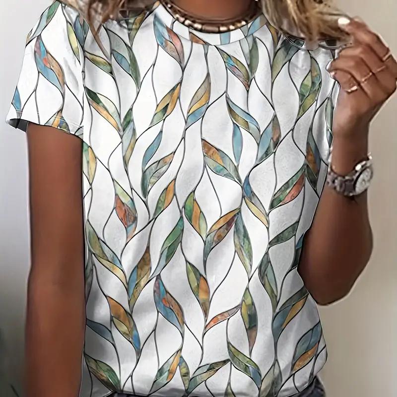 2024 модная женская футболка с 3D принтом бабочки и круглым воротником, с коротким рукавом, роскошная женская футболка большого размера, одежда Y2K для девочек