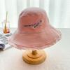 Hat Women'S Summer Big Brim Japanese Face Cover Summer Big Brim Fisherman Versatile Shade Tide Fashion Sunscreen Hat