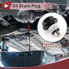 HEROFFIX Совместимый Toyota Tacoma Tundra Camry Colora 4 Runner Пробка сливного поддона Винт Ремонт № 9043012031 Белый Металл Магнитный M12x1.25