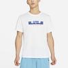 Nike T Shirts Men's White Crew Neck Moderate Straight Fit DB6179-100