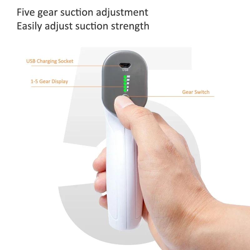Вакуумный пистолет для баночного массажа Электрический вакуумный насос Массажер для тела USB Перезаряжаемый Инструмент для массажа отрицательным давлением Гуа Ша Присоска